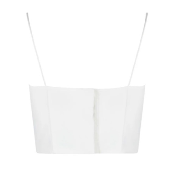 NWT Alieva Carla Crop Structured Crepe Top - Picture 5 of 13